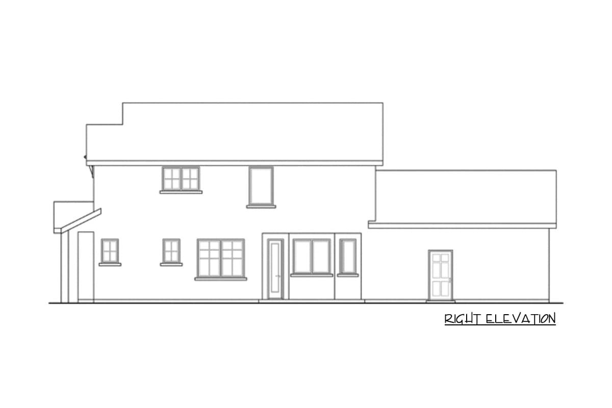Plan 72695DA: 3 Bed Townhouse Plan With Options - Image #5 - Northwest, Traditional