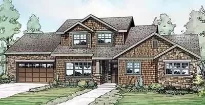 3 Bedroom Craftsman Clad in Shingles