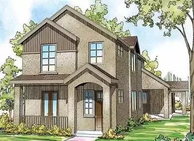 Townhouse Style Home Plan