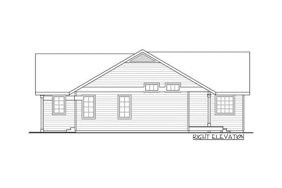 Plan 72719DA: Compact House Plan With Spacious Interior - Image #4 - Country, Traditional