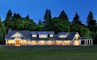 Rustic Home Plan With 4 Shed Dormers