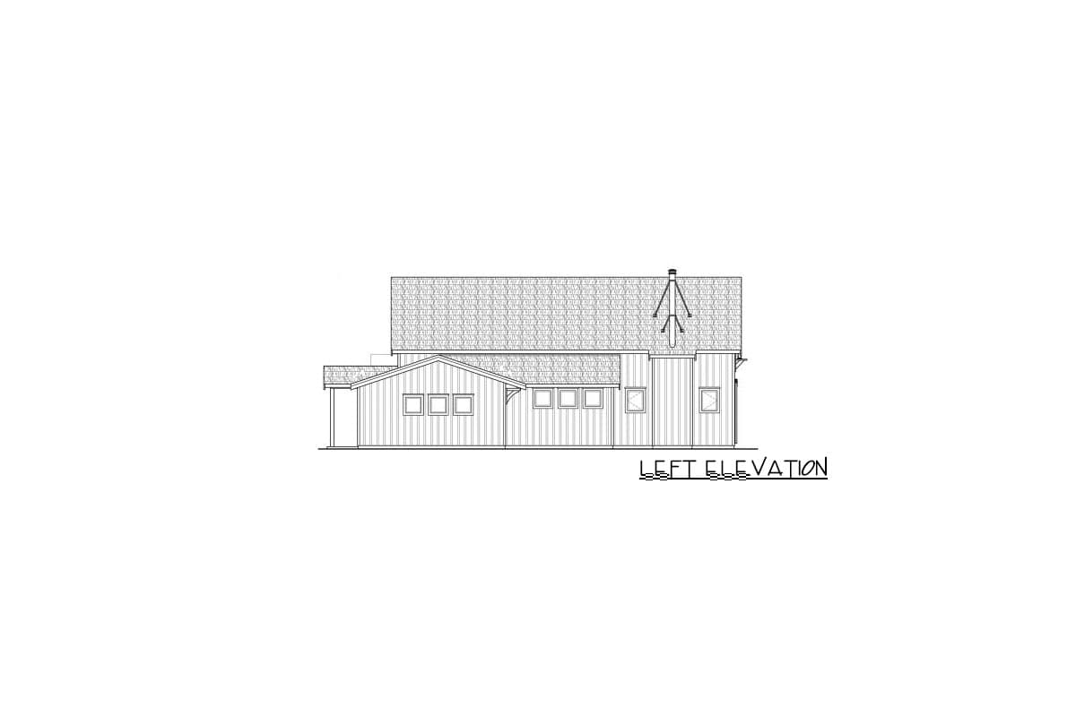 Plan 72735DA: Rustic Ranch With Barn Doors - Image #8 - Barndominium, Country, Mountain, Northwest, Vacation