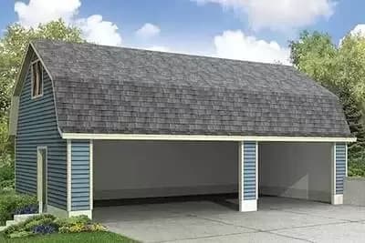 Flexible 2 or 3 Car Garage Plan