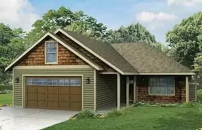 Three Bed Ranch House Plan