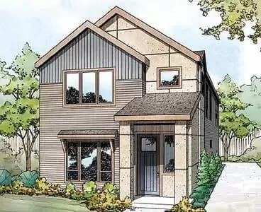 24' Wide 3 Bed House Plan with 2-Car Garage - 2219 Sq Ft