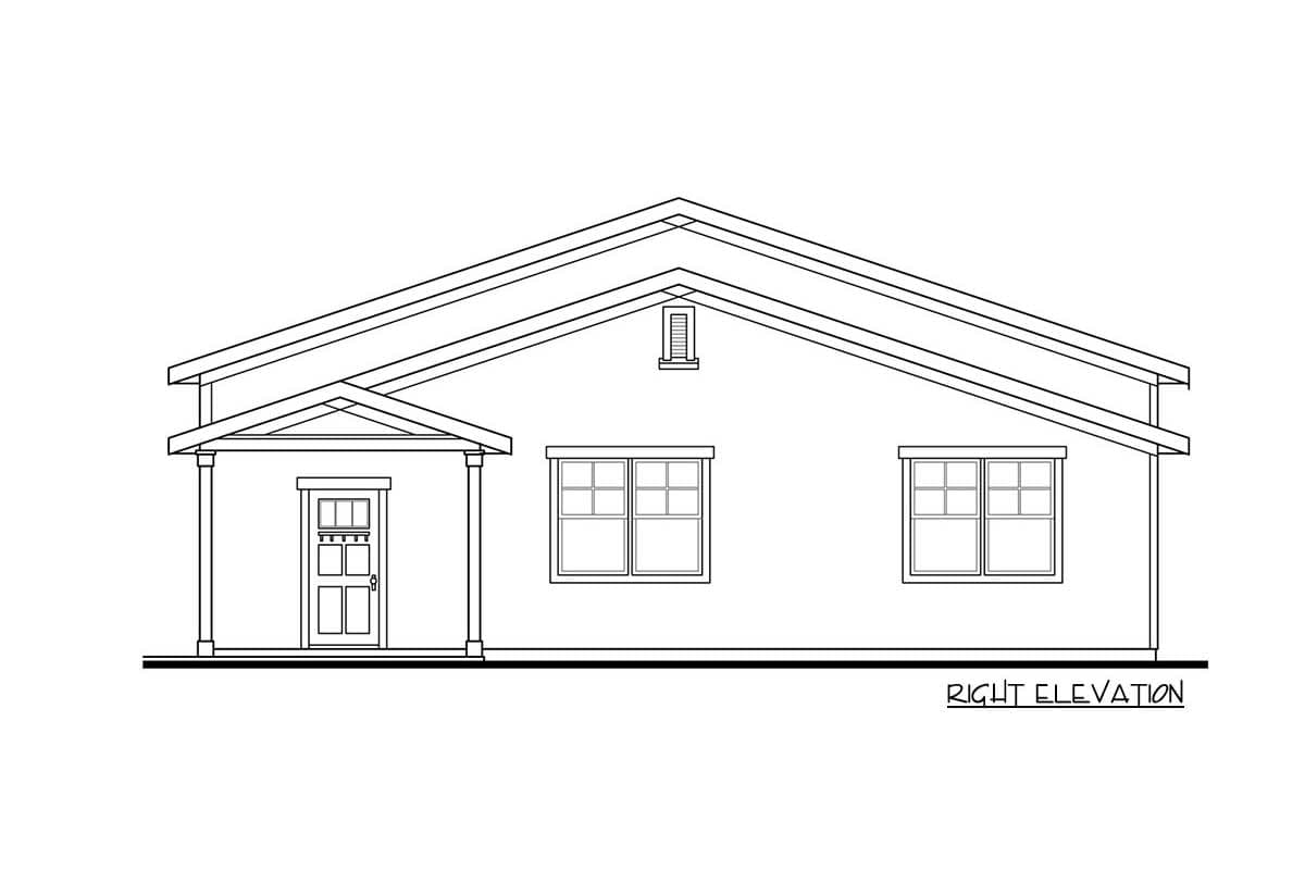 Plan 72766DA: 2 Car or 4 Car Tandem Garage Plan with Workshop - 1257 Sq Ft Garage and 753 Sq Ft Shop - Image #4 - Traditional