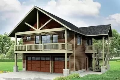 Garage With Apartment And Vaulted Spaces
