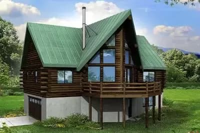 A-Frame House Plan For A Sloping Lot