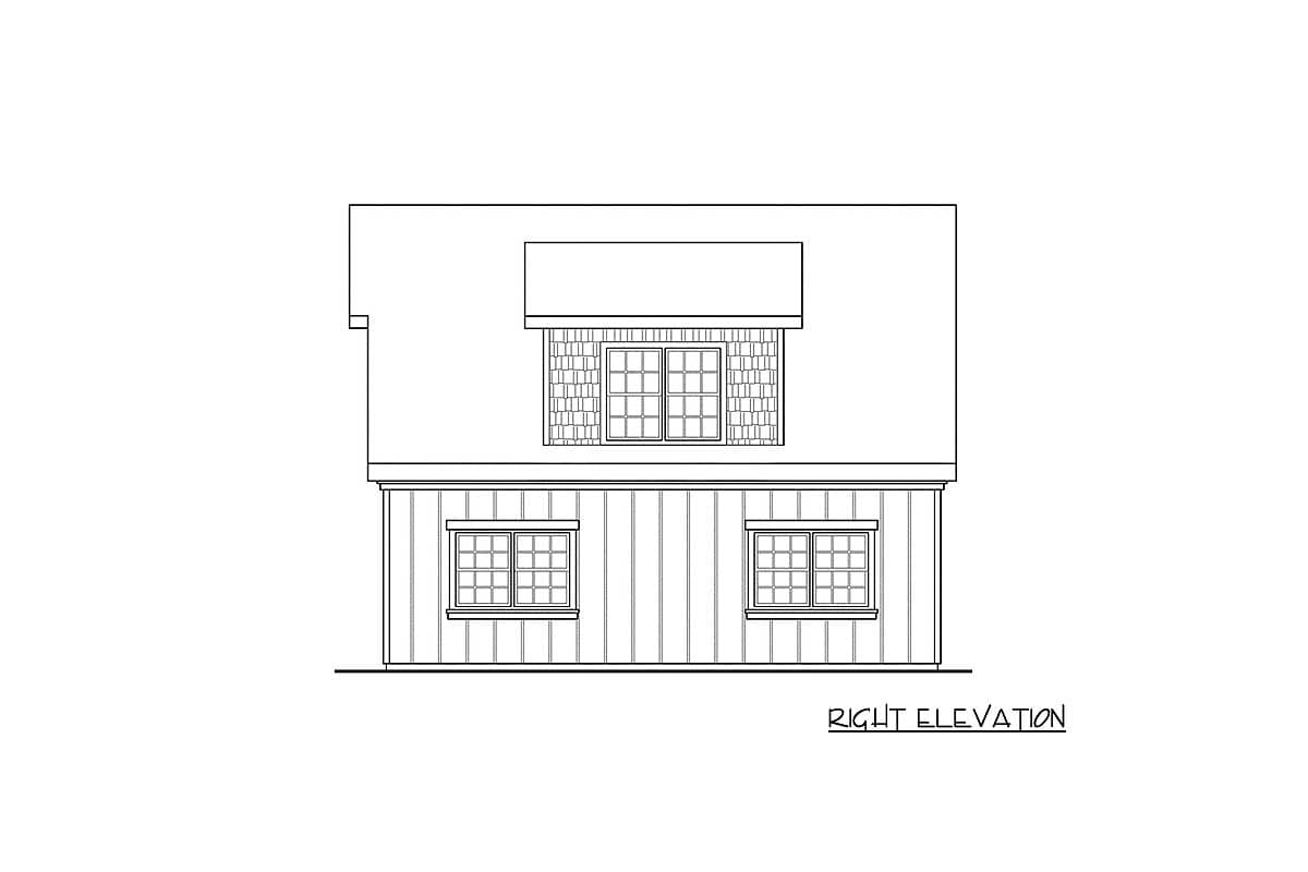 Plan 72776DA: Craftsman 2 Car Garage Plan With Storage - Image #4 - Carriage