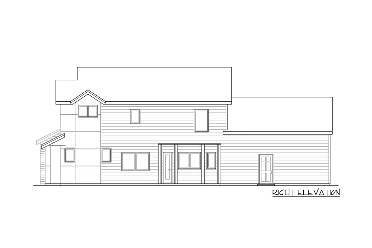 Plan 72785DA: Narrow 3 Bed Townhouse Plan - Image #6 - Craftsman, Northwest