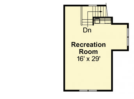 Plan 72796DA: Carriage House with RV Parking - Floor Plan - 2nd Floor - Carriage