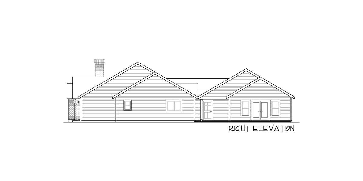Plan 72797DA: 3 Bed Ranch with 2 Bed Guest Cottage - Image #4 - Northwest, Ranch