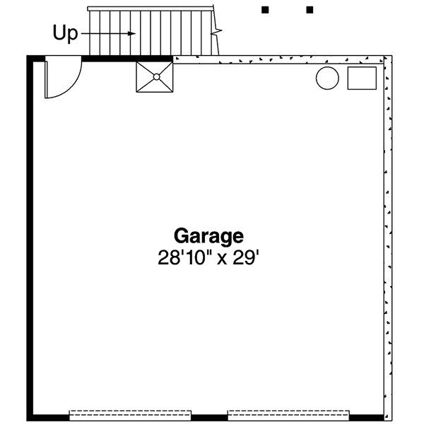 Plan 72808DA: 2 Car Craftsman Carriage House Plan - Floor Plan - Basement - Carriage, Craftsman, Northwest, Shingle, Vacation