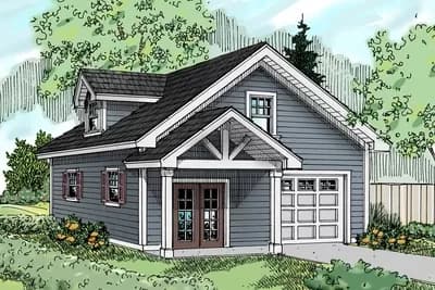 Craftsman Style Garage with Bonus Room