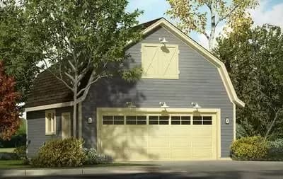 Barn-like Garage with Attic - 600 Sq Ft