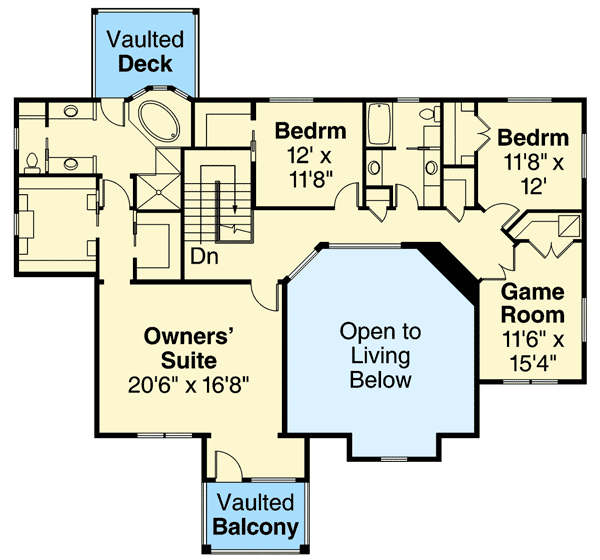 Plan 72840DA: Luxurious Mountain House Plan - Floor Plan - 2nd Floor - Craftsman, Mountain, Northwest