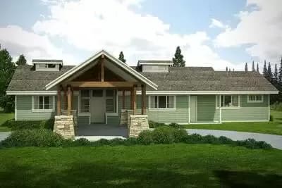 Rustic Northwest Ranch House Plan