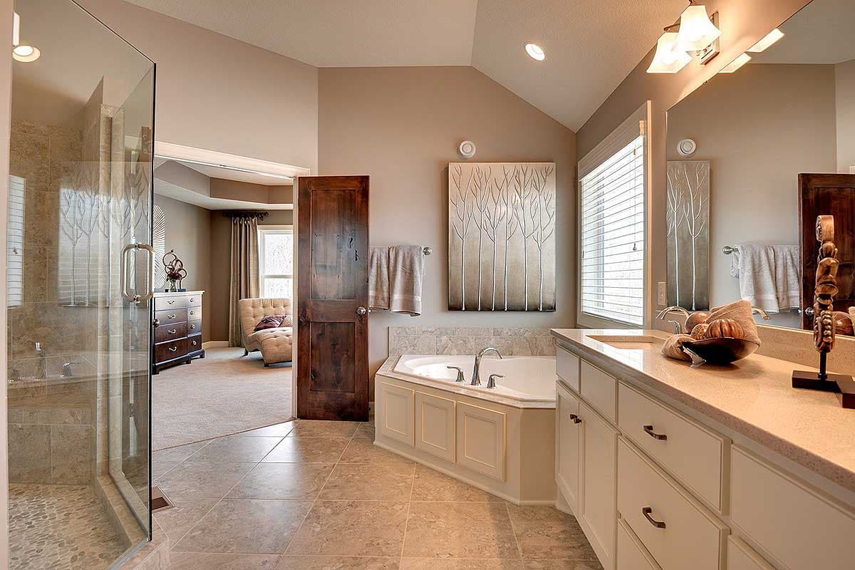 Plan 73329HS: Luxury Craftsman with Lower Level Billiards Room  - Image #42 - Craftsman, New American, Northwest, Traditional