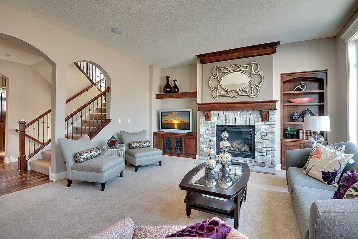 Plan 73329HS: Luxury Craftsman with Lower Level Billiards Room  - Image #19 - Craftsman, New American, Northwest, Traditional