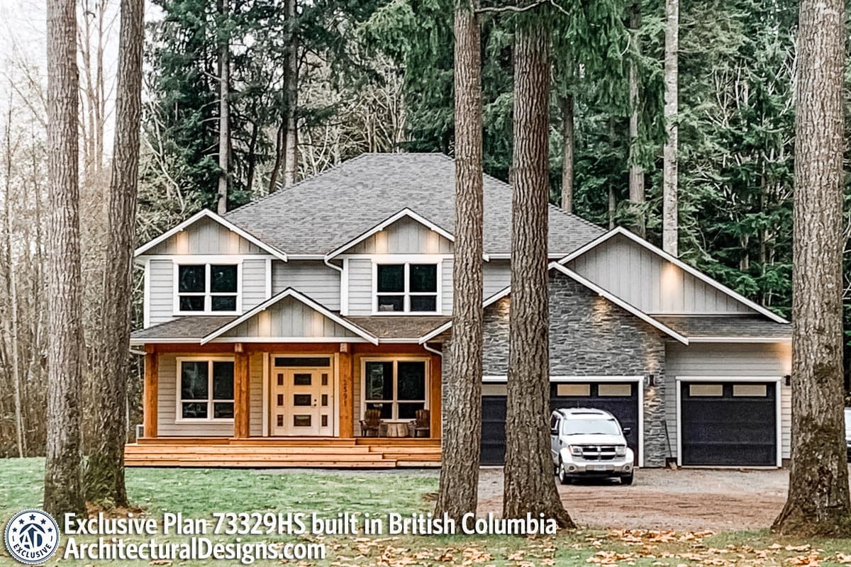 Plan 73329HS: Luxury Craftsman with Lower Level Billiards Room  - Image #4 - Craftsman, New American, Northwest, Traditional
