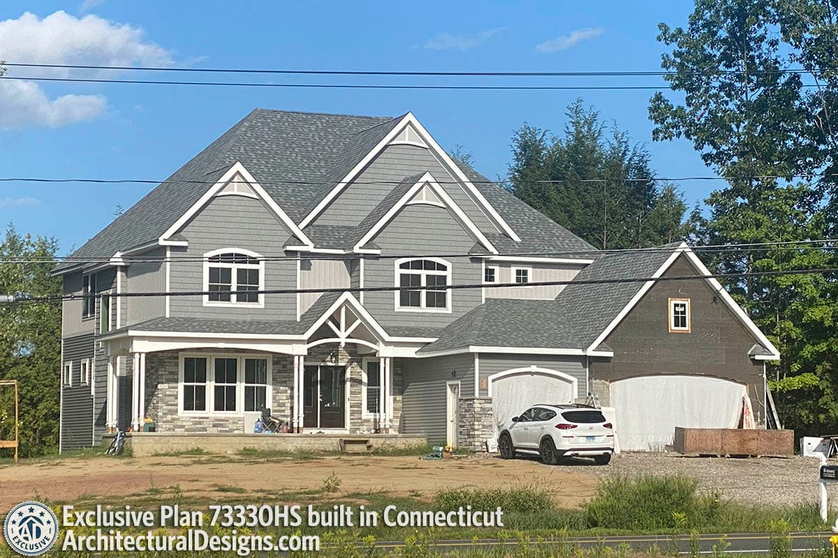 build gallery item - House Plan 73330HS comes to life in Connecticut