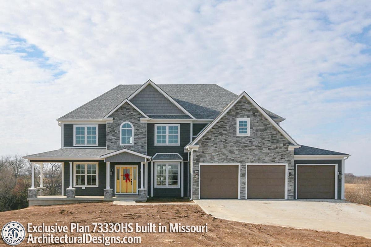 build gallery item - Exclusive House Plan 73330HS comes to life in Missouri