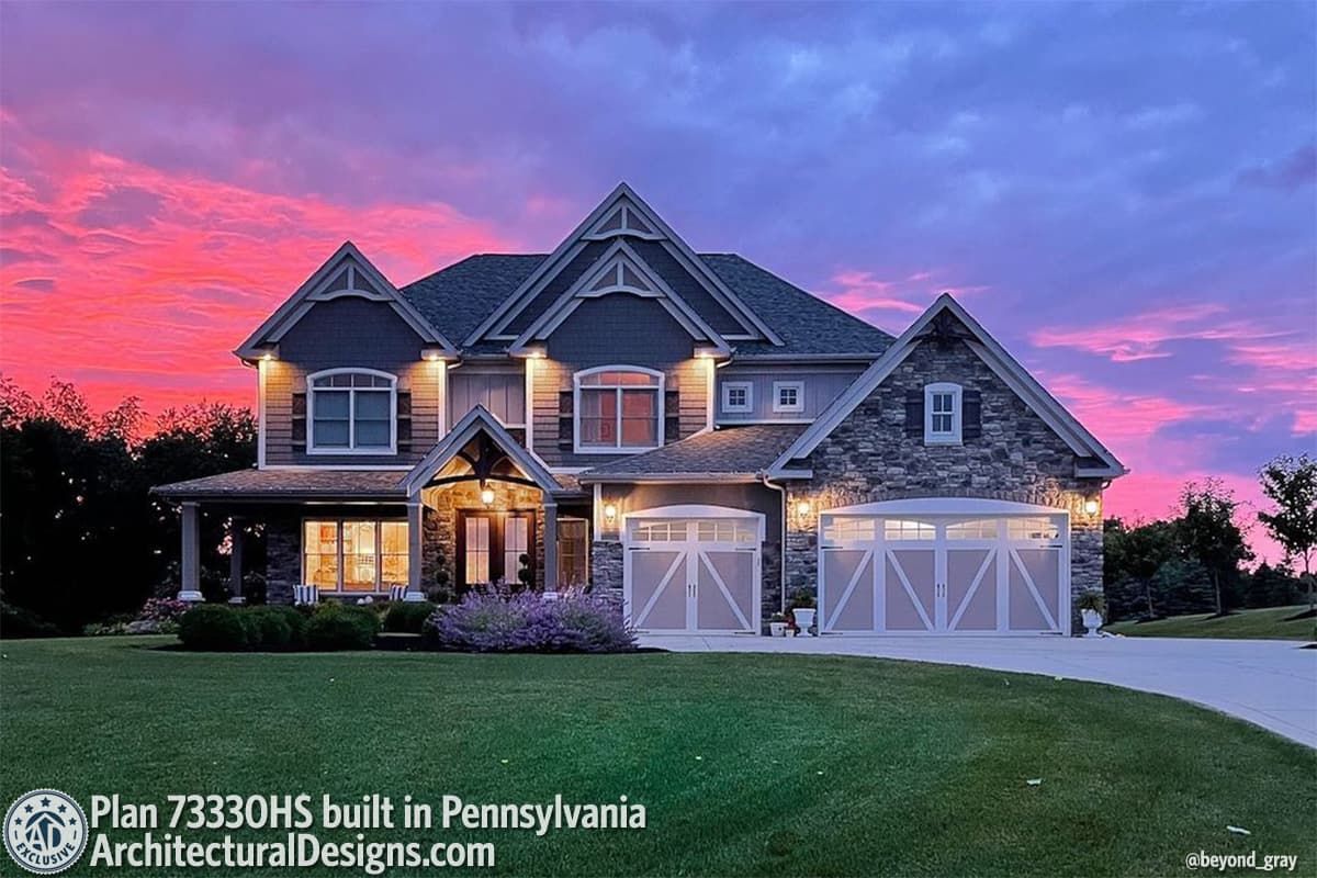 build gallery item - House Plan 73330HS comes to life in Pennsylvania!