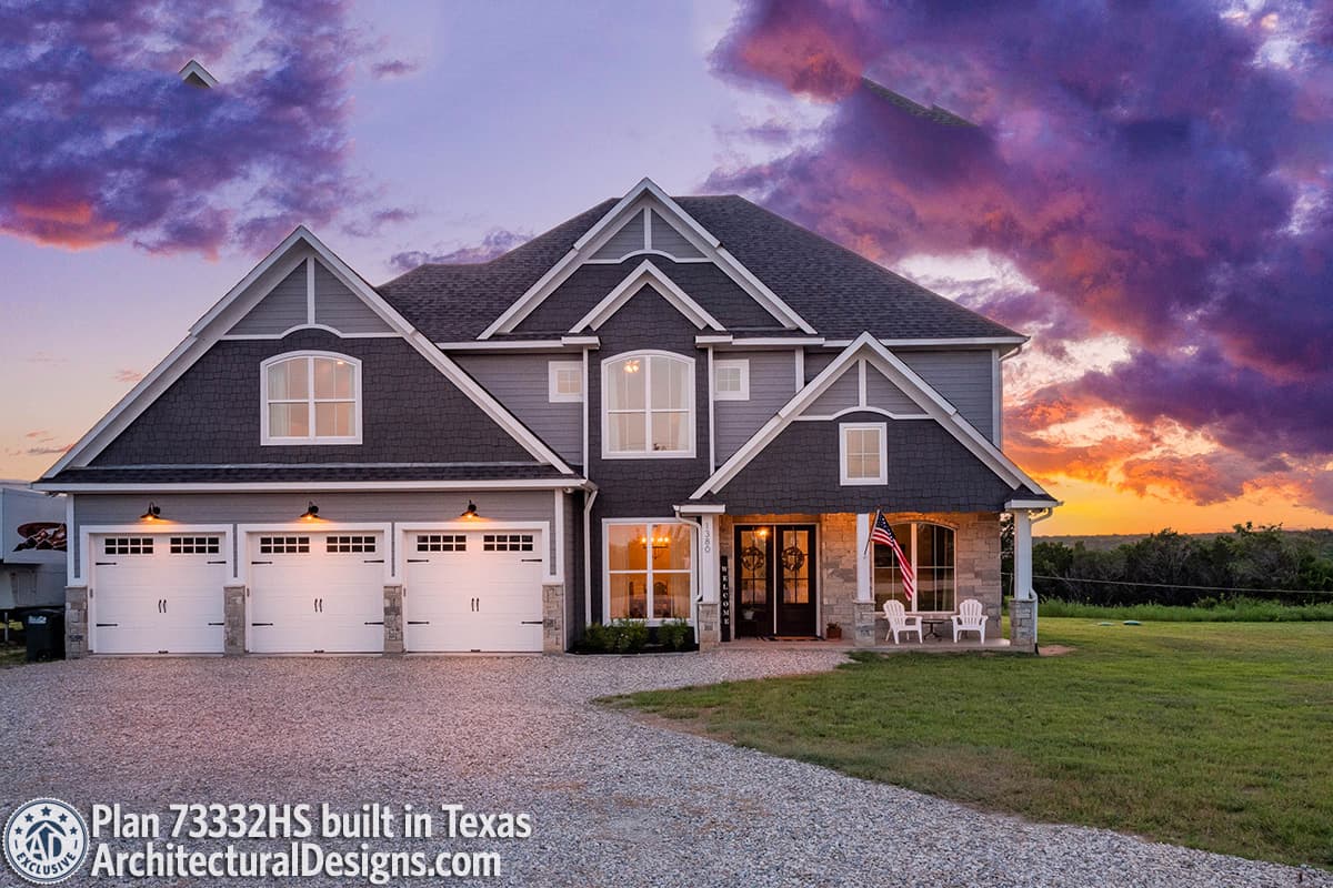 build gallery item - Exclusive House Plan 73332HS Comes to Life in Texas