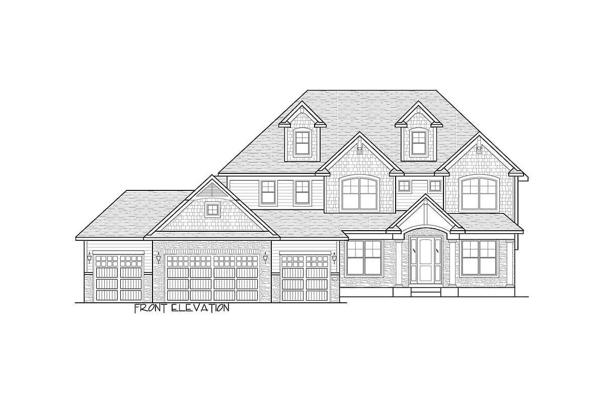 Plan 73343HS: Storybook House Plan With 4 Car Garage - Image #46 - Country, Craftsman, New American, Northwest