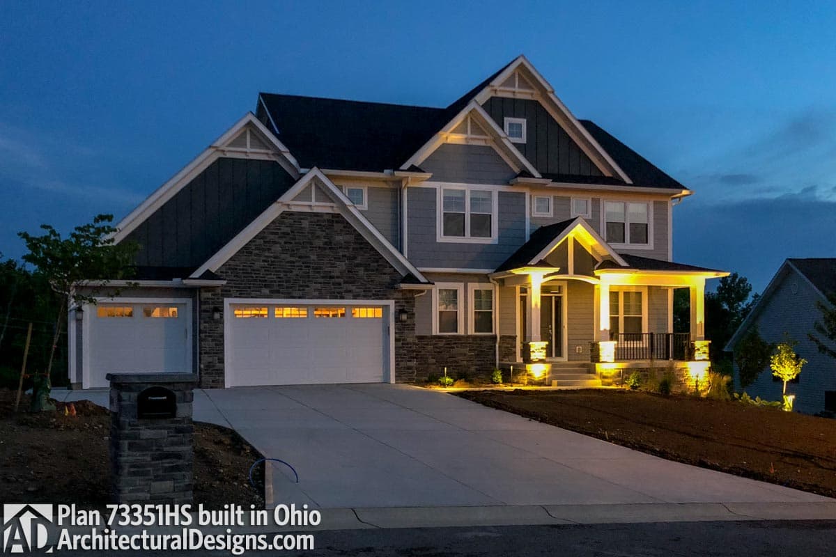 build gallery item - Exclusive House Plan 73351HS comes to life in Ohio!