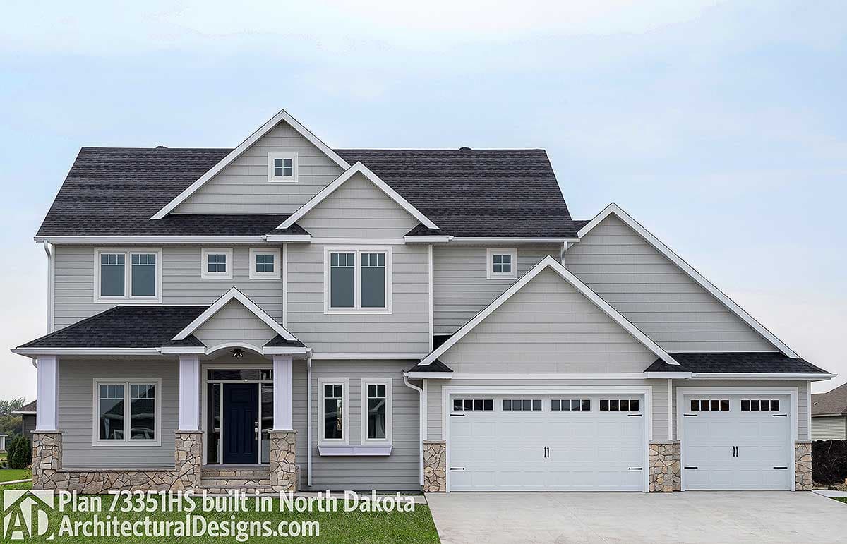build gallery item - House Plan 73351HS comes to life in North Dakota