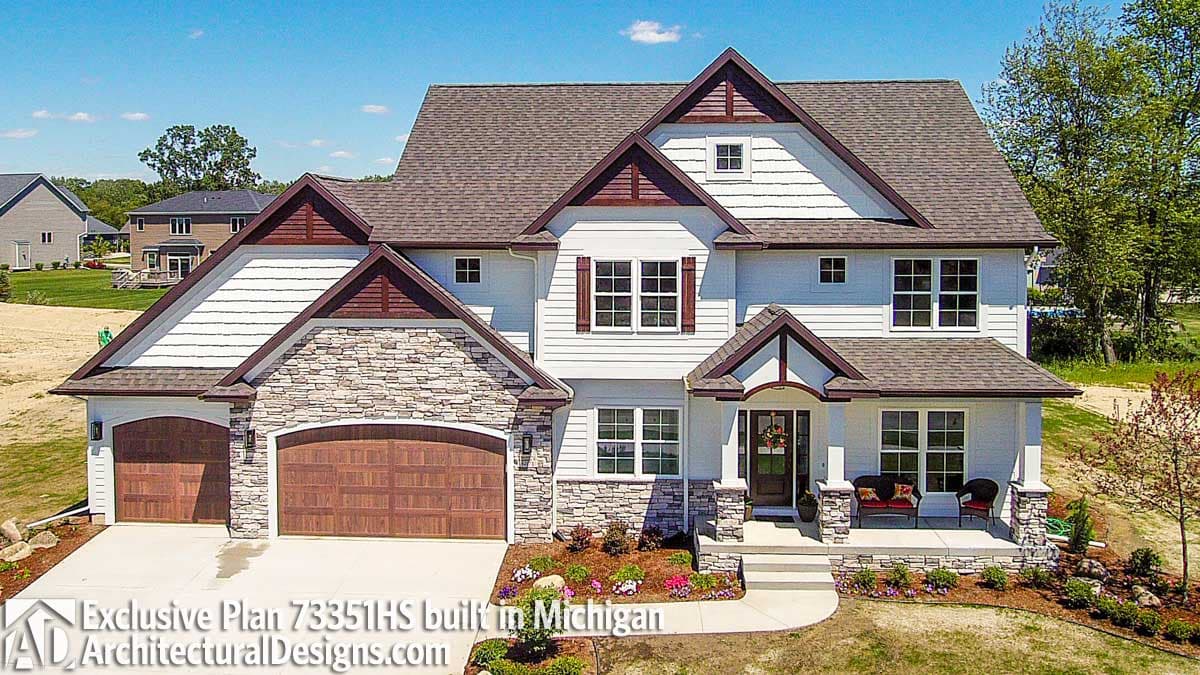 Plan 73351HS: Open-Concept Craftsman House Plan with Opt. Finished Lower Level and 3-Car Garage - 2885 Sq Ft - Image #4 - Craftsman, New American, Northwest