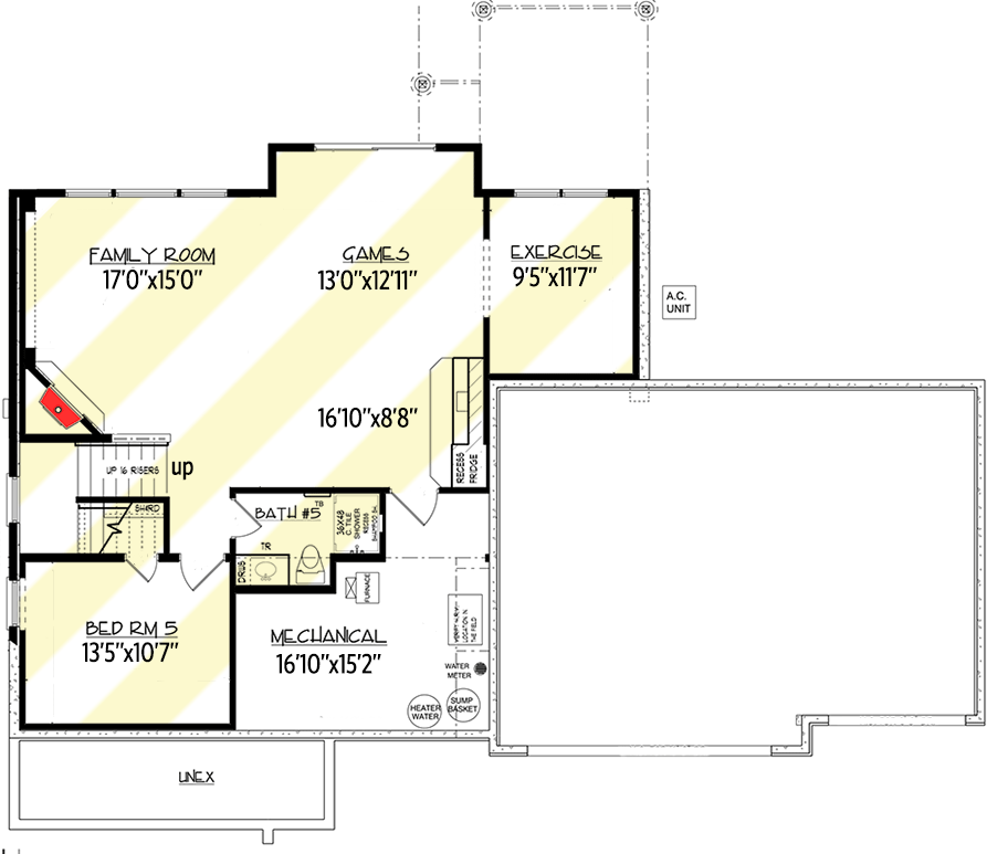 Plan 73351HS: Open-Concept Craftsman House Plan with Opt. Finished Lower Level and 3-Car Garage - 2885 Sq Ft - Floor Plan - Optional Finished Lower Level - Craftsman, New American, Northwest