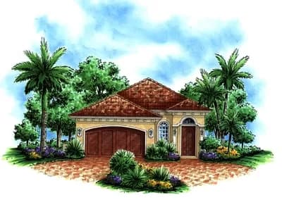 Petite Mediterranean Home Plan