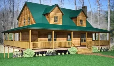 Country House Plan with Massive Porch - 2035 Sq Ft