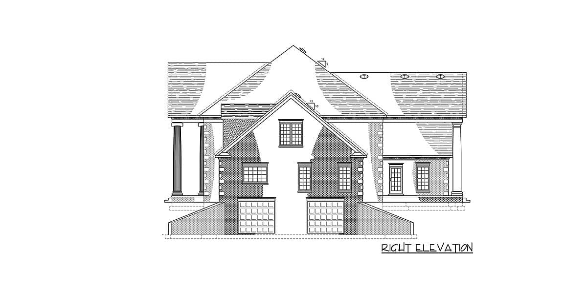 Plan 77606FB: Exclusive Georgian House Plan with Basement Garage - Image #5 - Colonial, Georgian, Southern, Traditional