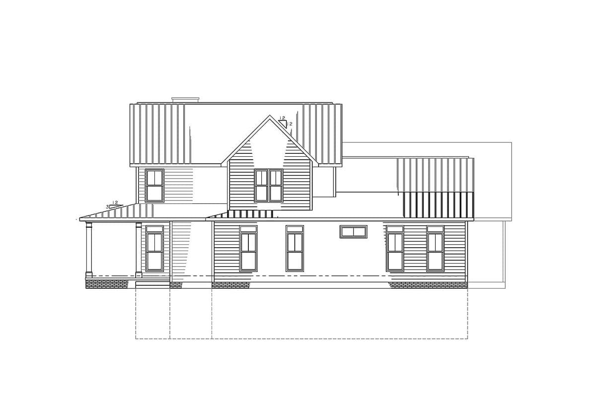 Plan 77608FB: Exclusive 3-Bed Farmhouse Plan - Image #7 - Country, Farmhouse