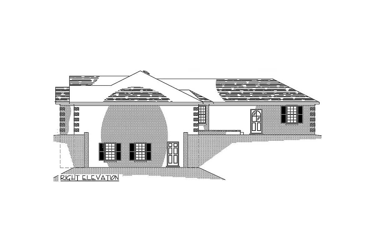 Plan 77609FB: Traditional 3 Bed Ranch House Plan - Image #8 - Ranch, Traditional
