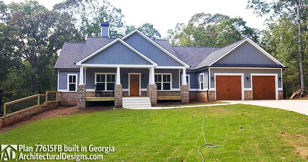 build gallery item - House Plan 77615FB Comes To Life In Georgia!