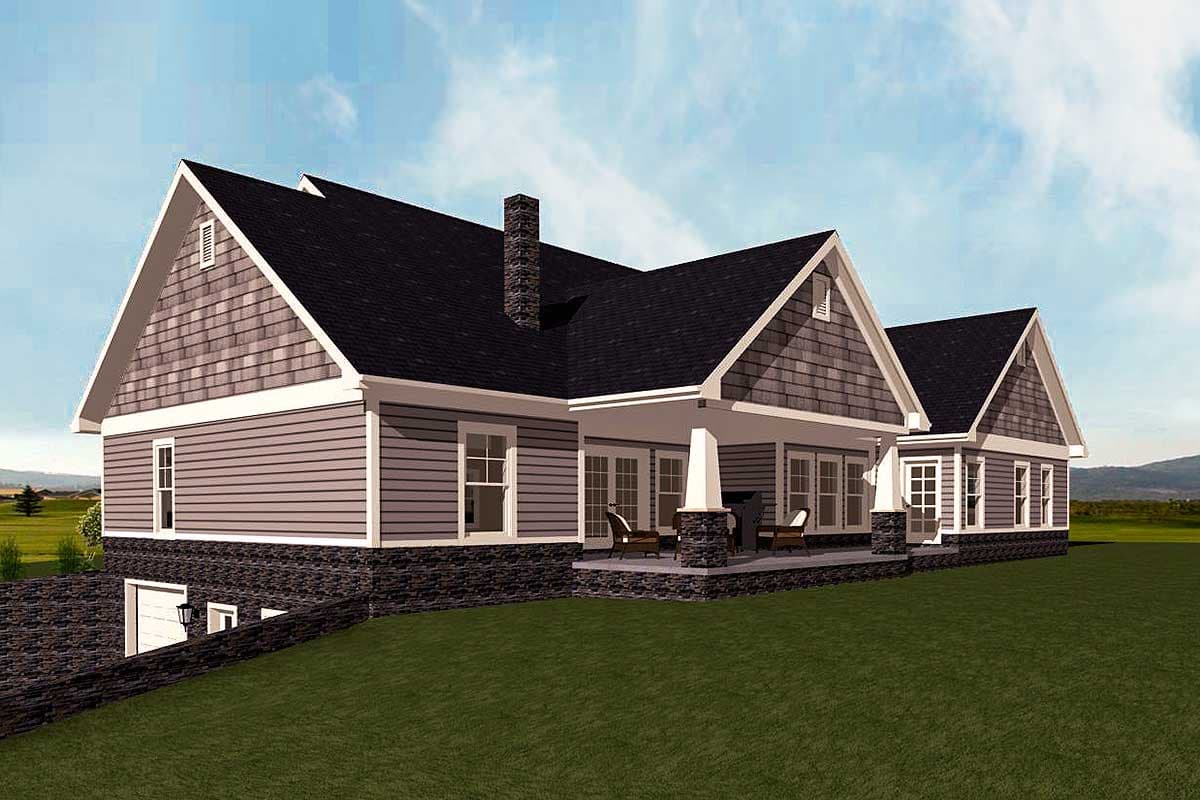 Plan 77615FB: One-Story Exclusive New American House Plan - Image #7 - Country, Craftsman, New American, Northwest, Ranch