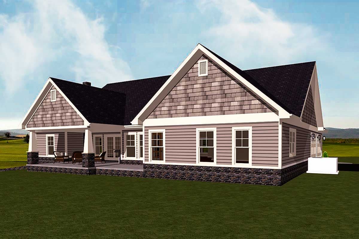 Plan 77615FB: One-Story Exclusive New American House Plan - Image #8 - Country, Craftsman, New American, Northwest, Ranch