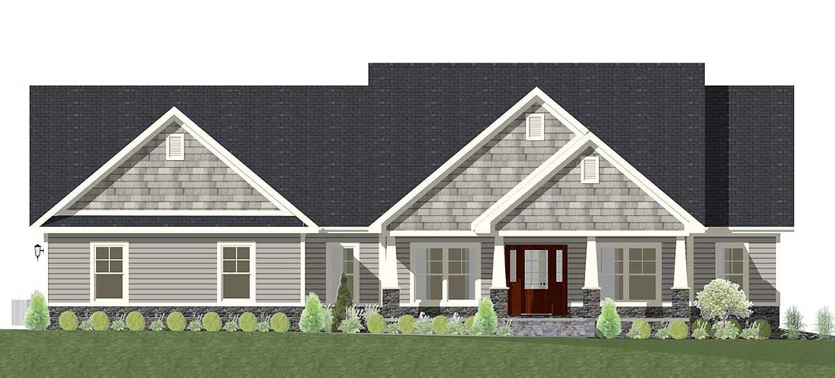 Plan 77615FB: One-Story Exclusive New American House Plan - Image #9 - Country, Craftsman, New American, Northwest, Ranch