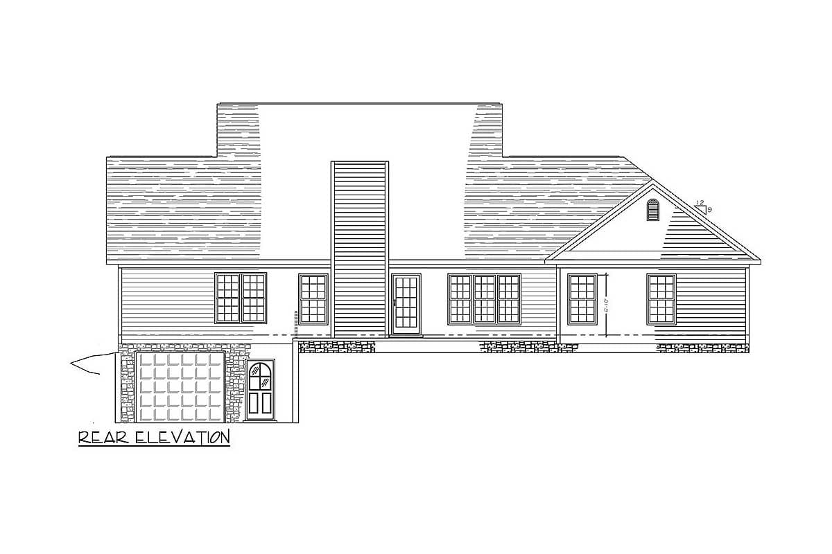 Plan 77617FB: Nicely Proportioned Traditional House Plan - Image #10 - Traditional