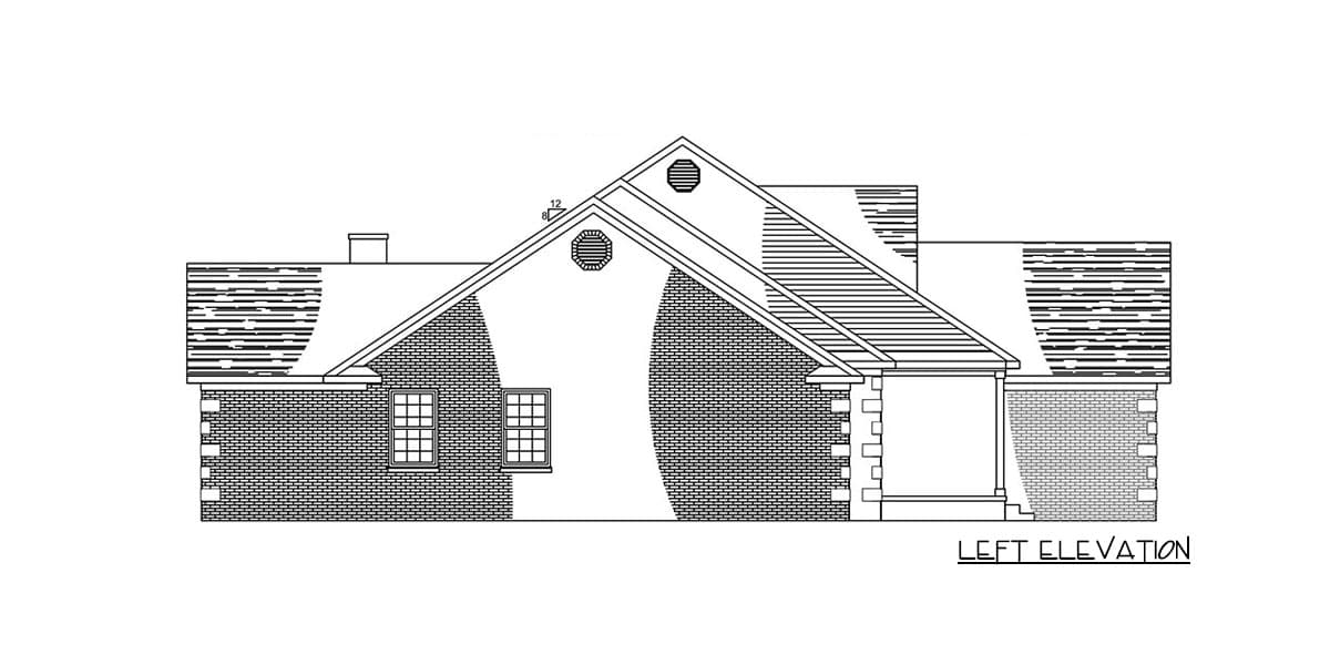Plan 77618FB: Lovely Brick Ranch House Plan - Image #7 - Ranch, Traditional