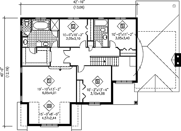 Plan 80056PM: Stately Facade - Floor Plan - 2nd Floor - European, Traditional