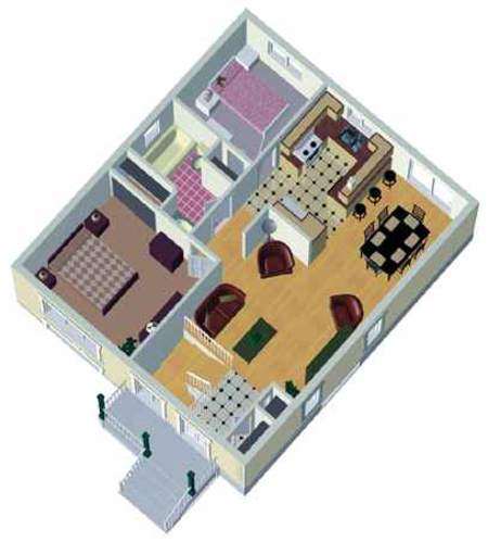 Plan 80355PM: Split Level House Plan with Virtual Tour - Floor Plan - Main Level