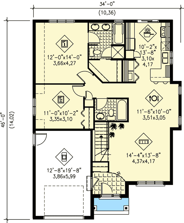 Plan 80368PM: Traditional Southern Home Plan - Floor Plan - Main Level - Southern, Traditional