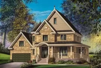 Wrap-Around Porch and Media Room