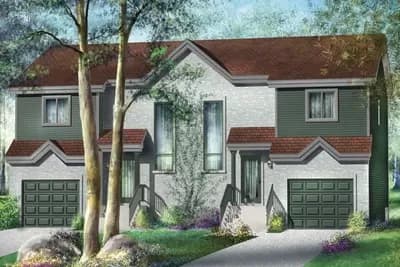 Traditional Multi-Family Home Plan 