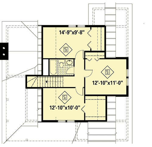 Plan 80623PM: Country House Plan with Open Layout - Floor Plan - 2nd Floor - Country